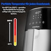 MEDION® LIFE HeißluftFritteuse P40 L (MD13030), 100 Rezepte in der Life+ App¹, Touch-Sensor- Bedienfeld, 4,7 Liter Fassungsvermögen, 8 Automatikprogramme,1.500 Watt, 60 min. Timer, 100