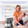 MEDION® LIFE Digitale Küchenmaschine MD12600, 800 W Gleichstrommotor, Energiesparend, Ultraleise, Digitales Sensor-Touch-Display, 4,6 L Edelstahlschüssel, Inkl. Fleischwolf