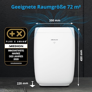 Medion Luftreiniger Md 10378 Reduziert Aerosol Konzentrationen App Steuerung Touch Bedienfeld Hepa Filter Luftqualitatsanzeige Timerfunktion 38 Watt Medion Online Shop