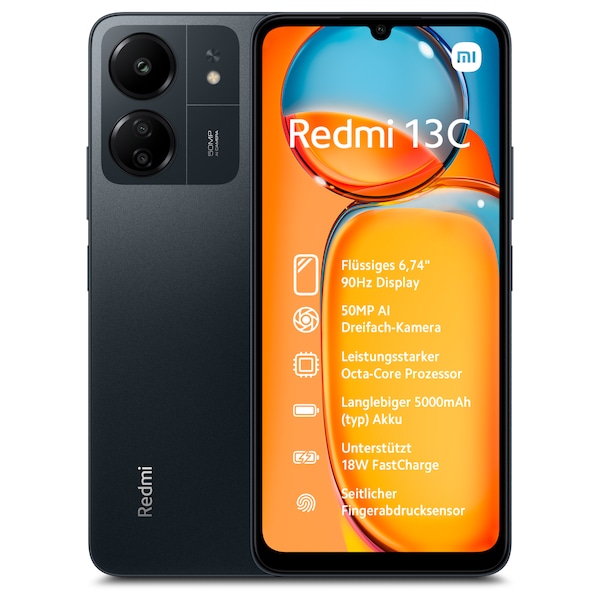 XIAOMI Redmi 13C, 128 GB, Midnight Black