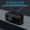 MEDION® LIFE® E64070, CD-Kassetten-Radio mit MP3-Wiedergabe, PLL-UKW Radio, USB Anschluss, CD-R/RW kompatibel, AUX, 2 x 30 W max. Musikausgangsleistung