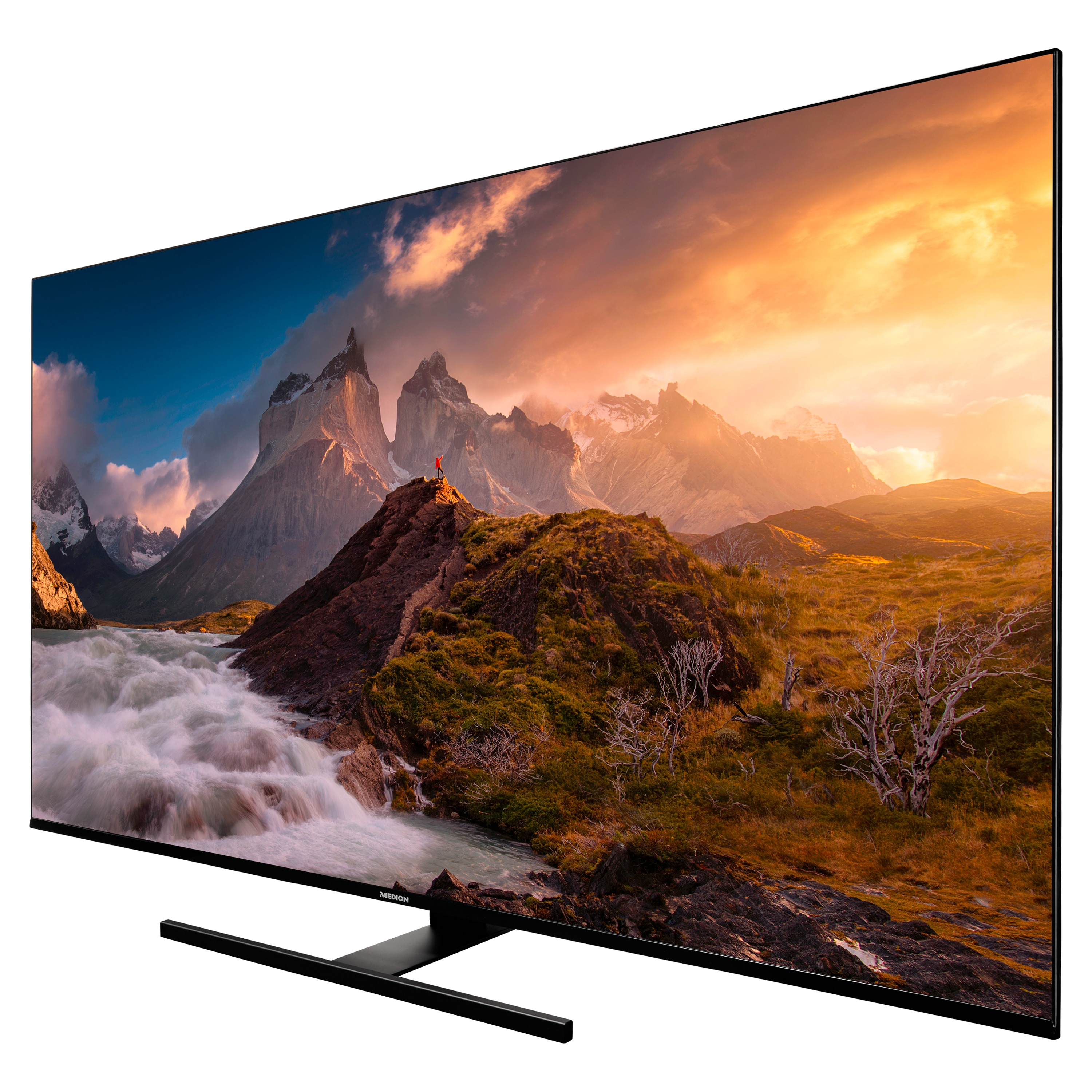 MEDION® LIFE® X15571 (MD 30068) QLED Smart-TV, 138,8 cm (55'') Ultra HD Display + Soundbar Atmos S61022 (MD44022)  - ARTIKELSET