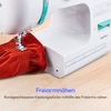 MEDION® LIFE® Freiarm-Nähmaschine SM60 (MD10689), einstellbare Stichlänge und Stichbreite, automatischer Einfädler, 60 verschiedene Stichmuster, integriertes Zubehörfach, 60 Watt Motorleistung