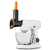 MEDION® LIFE Digitale Küchenmaschine MD12600, 800 W Gleichstrommotor, Energiesparend, Ultraleise, Digitales Sensor-Touch-Display, 4,6 L Edelstahlschüssel, Inkl. Fleischwolf