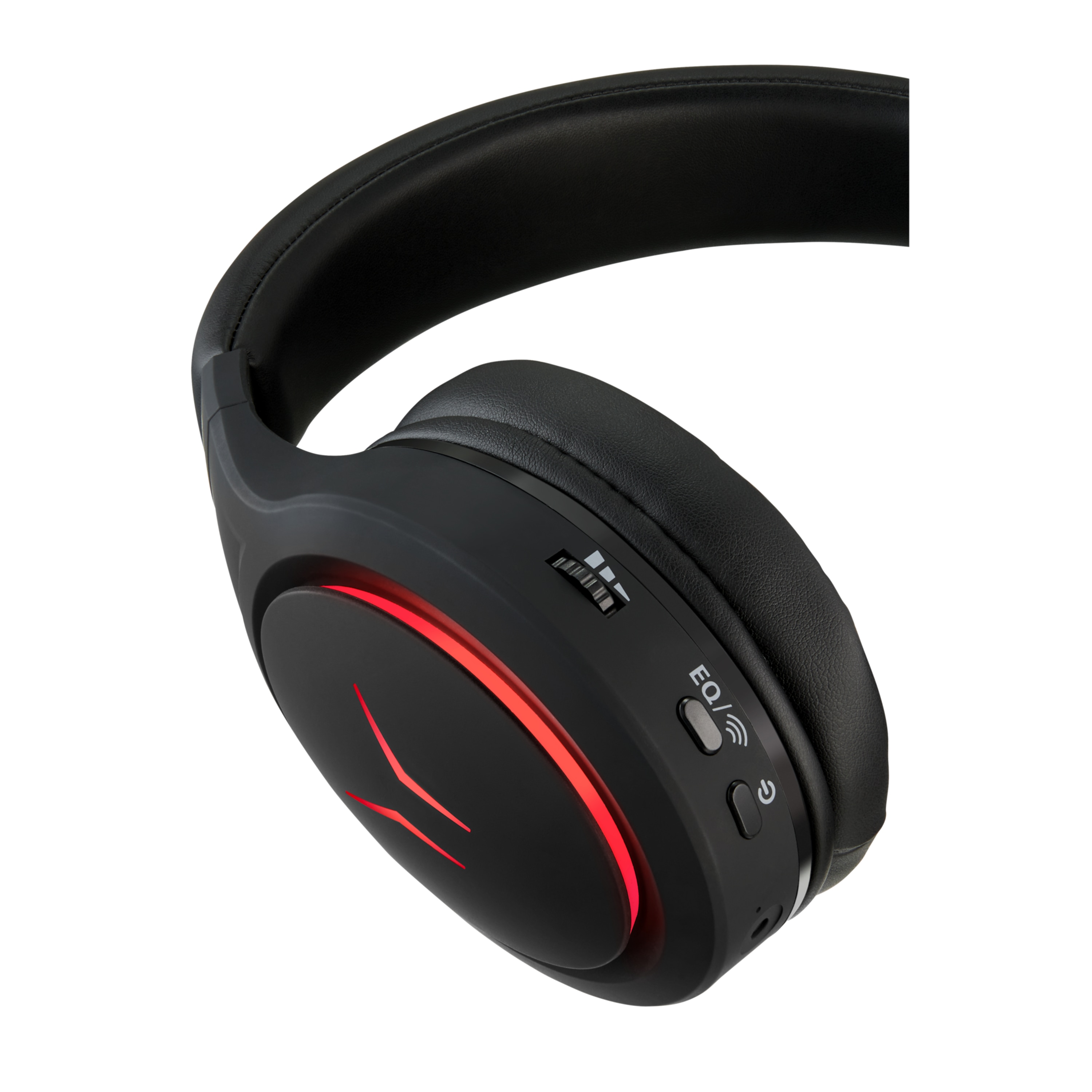 MEDION® ERAZER® Mage X10, Wireless Gaming Headset, klasse Klangqualität, flexibles & abnehmbares Mikrofon, RGB, Kabelbedienelement, bis zu 12 Stunden Laufzeit, kabellos (PC & PS5®) oder kabelgebunden