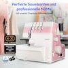 MEDION® LIFE® Overlock-Nähmaschine SO90 (MD19169), 90 Watt Motorleistung, LED Nählicht, Nähen mit 4 Fäden gleichzeitig, umfangreiches Zubehör