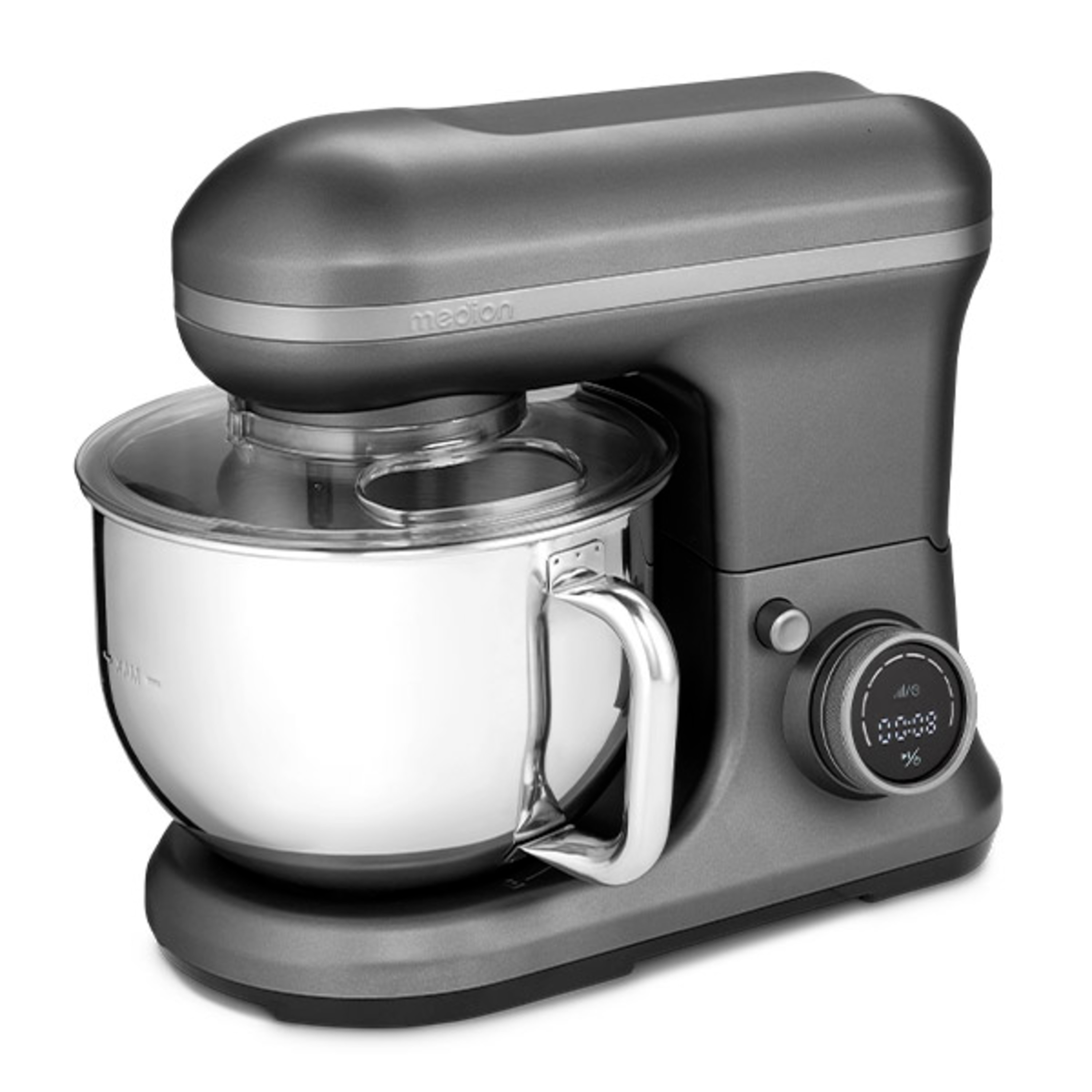 MEDION® LIFE® Digitale Küchenmaschine MD18420, 1.200 W, 8 Geschwindigkeitsstufen, Digitales Sensor-Touch-Display, inkl. Eisschüssel