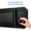 MEDION® LIFE® Mikrowelle MD12011, 800 Watt, 20 L Kapazität, 5 Leistungsstufen, Auftaufunktion