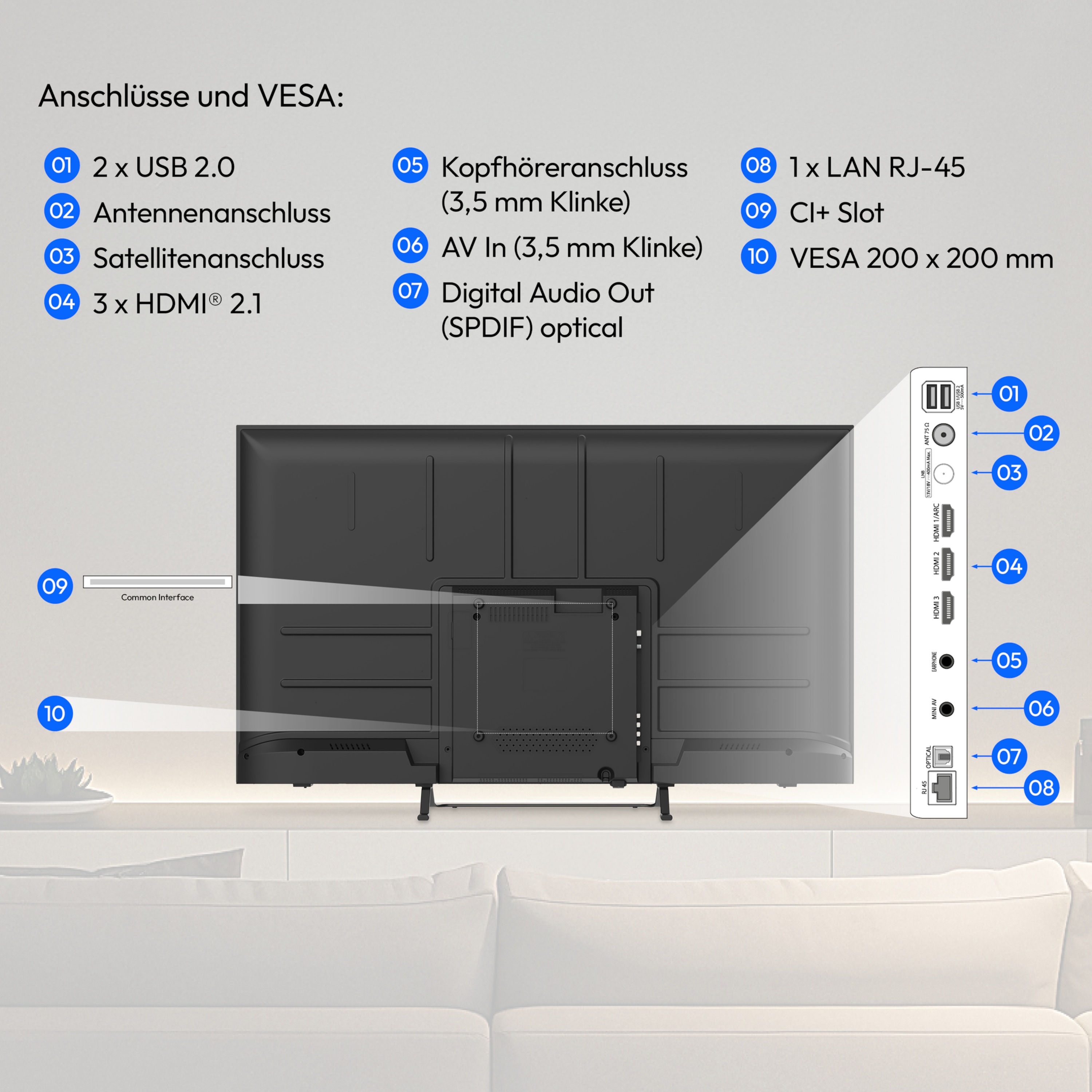 MEDION® LIFE MD 843401 Google TV™ (2026), 108 cm (43'') Ultra HD Display, HDR (High Dynamic Range), Dolby Vision®, MEMC, Bluetooth®, PVR ready, Netflix, Prime Video, Disney+, App Store