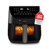 MEDION® LIFE Heißluftfritteuse X20 XL (MD13060), Temperaturfühler, MEDION Life+ App, Touch-Sensor- Bedienfeld, 6,6 L Fassungsvermögen, 10 Automatikprogramme, 5 Fleischprogramme