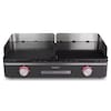 MEDION® LIFE Tischgrill mit Dual-Zonen-System (MD12027), 2,400 Watt, 2 abnehmbare Platten, LED-Statusanzeige (weiß, rot, grün), IPX4-Schutz