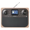 MEDION® LIFE® P66700 DAB+ Radio, DAB+/PLL-UKW Radio, 10,16 cm (4'') TFT-Display (dimmbar), Bluetooth® 5.3, AMS, Wecker, kompaktes Holzgehäuse, 2 x 4,5 W RMS