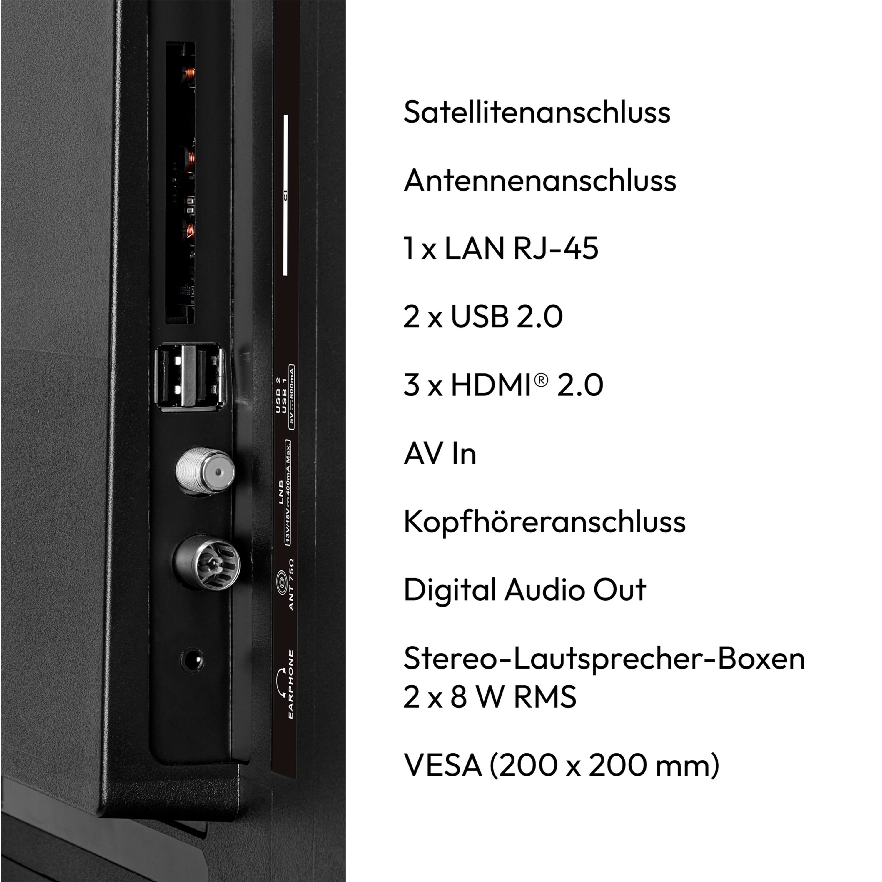 Produktbild von MEDION X16572 163,9 Cm QLED Fernseher