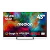 MEDION® LIFE MD 843701 QLED Google TV™ (2026), 108 cm (43'') Ultra HD Display, HDR (High Dynamic Range), Dolby Vision®, MEMC, Bluetooth®, PVR ready, Netflix, Prime Video, Disney+, App Store