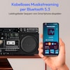 MEDION® LIFE® P66538 Retro-Boombox, DAB+/PLL-UKW Radio, Bluetooth® 5.3 für das Abspielen von Smartphone & Co, CD-Player, Kassettendeck, X-Bass Funktion, 2 x 10 W RMS