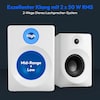 MEDION® LIFE® P61925 Regallautsprecher, aktiver & passiver Lautsprecher, 2-Wege-System, Bluetooth® 5.0, Stereo-Sound mit integriertem Hochtöner und Subwoofer, 2 x 50 W RMS