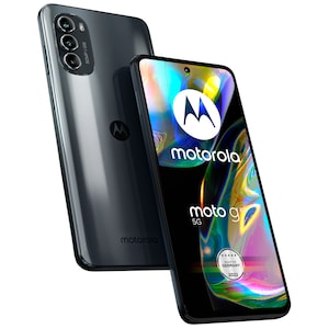 MOTOROLA moto g82 smartphone | 16,76 cm (6,6) FHD+ scherm, Android&trade; 12 besturingssysteem | 128 GB intern geheugen | 6 GB RAM | 5G | kleur: Meteorietgrijs