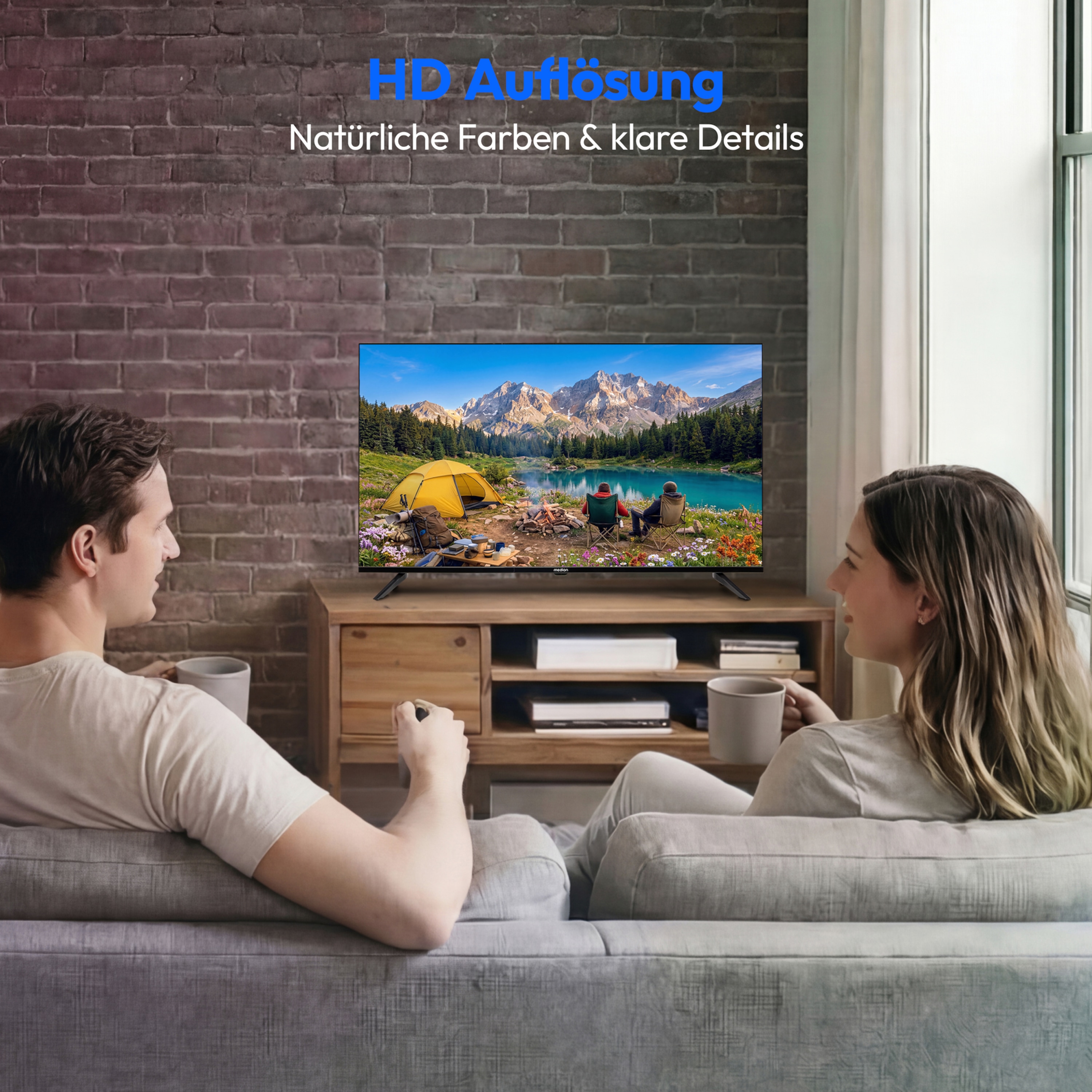 MEDION® LIFE MD 832003 HD TV (2026), 80 cm (32''), HD Triple Tuner, integrierter DVD-Player, integrierter Mediaplayer, CI+ Schnittstelle