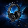 MEDION® ERAZER Mage P20 Gaming Headset, klasse Klangqualität mit ES9260Q Soundchip, flexibles & abnehmbares Mikrofon, RGB, Kabelbedienelement