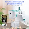 MEDION® LIFE® Freiarm-Nähmaschine SM60 (MD10689), einstellbare Stichlänge und Stichbreite, automatischer Einfädler, 60 verschiedene Stichmuster, integriertes Zubehörfach, 60 Watt Motorleistung