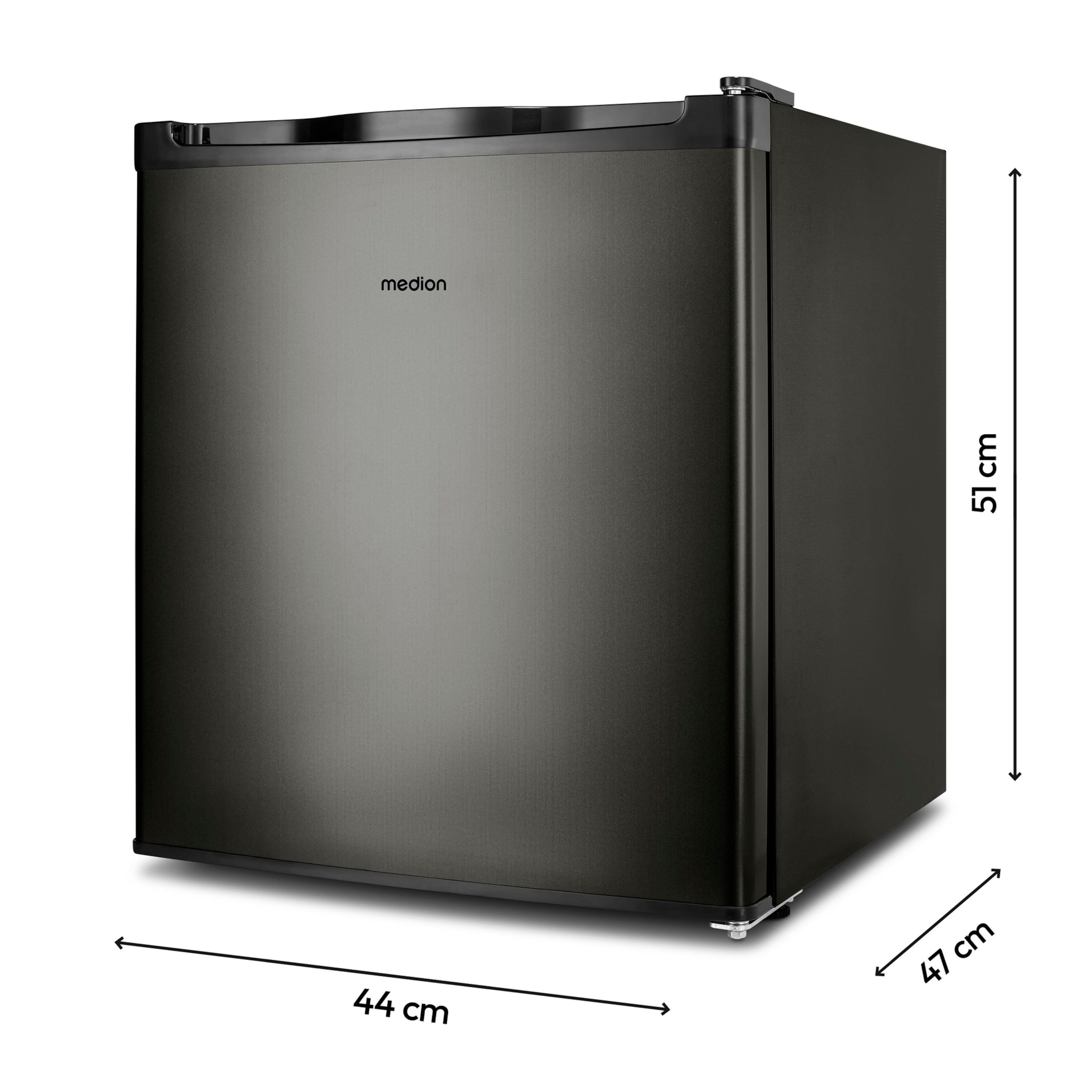 MEDION® LIFE® Mini-Gefrierschrank MD 37675, 33 L Nutzinhalt, Gefrierkapazität 2,4 kg/24 Std., manuelle Temperatureinstellung, Griffmulde