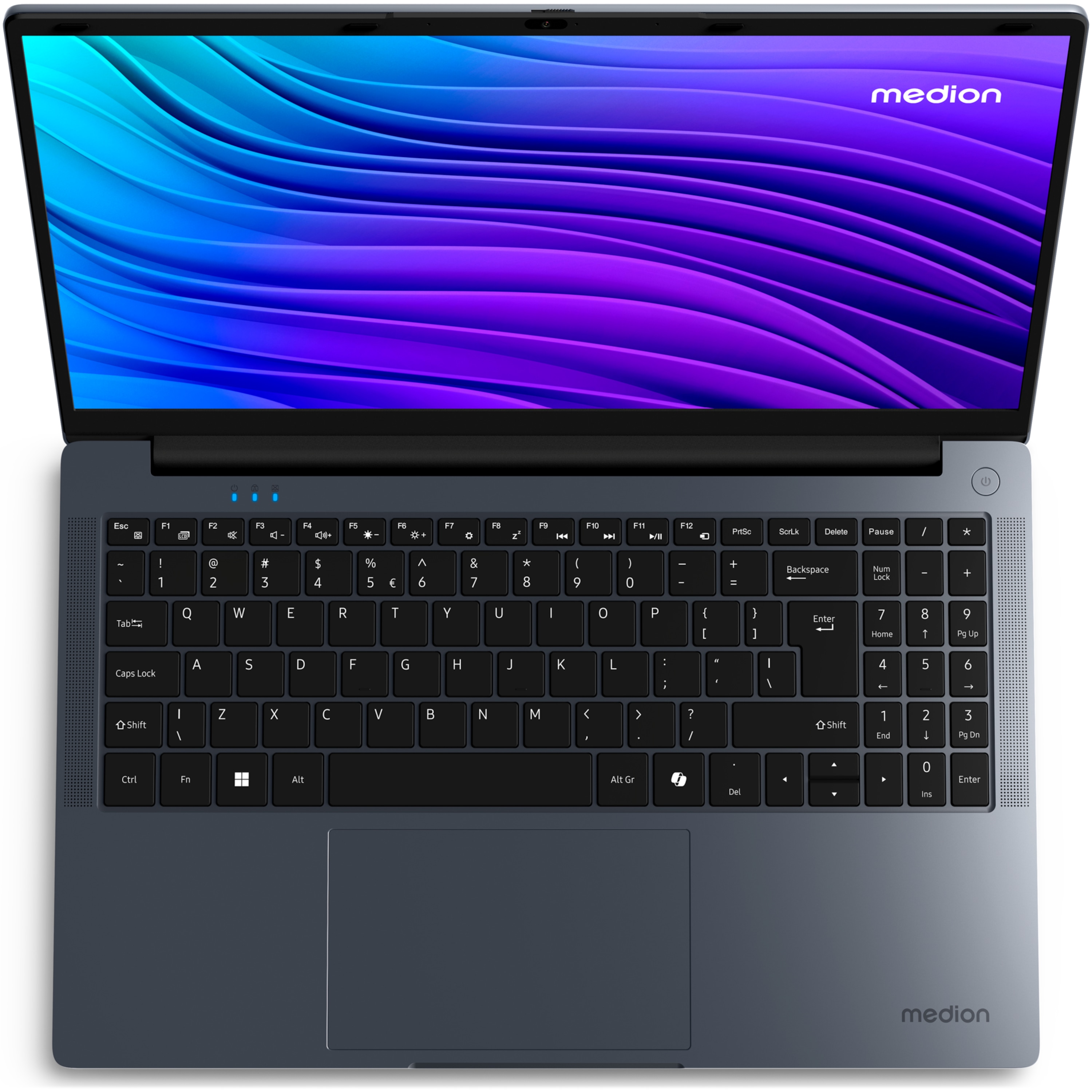 MEDION® E15223 Laptop, Intel® Prozessor N100, Windows 11 Home (S Modus), 39,6 cm (15,6'') FHD Display, 128 GB SSD, 4 GB RAM