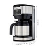 MEDION® LIFE Kaffeemaschine mit Thermoskanne MD11019, 900 Watt Leistung, bis zu 10 Tassen, Timer-Funktion, Touch-Sensir-Bedienfeld
