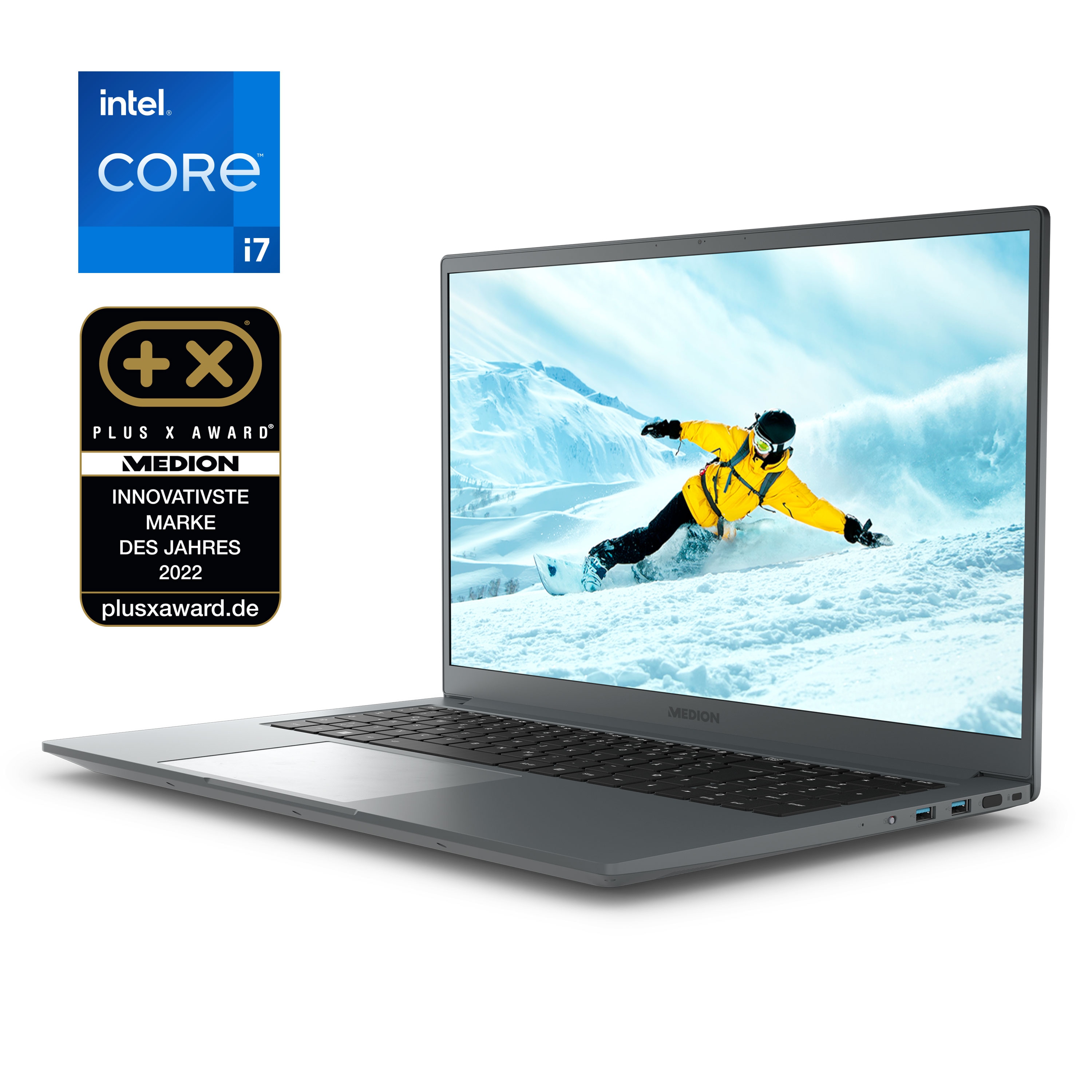 MEDION® P17619 Laptop, Intel® Core™ i7-13620H, Windows 11 Home, 43,9 cm (17,3") FHD Display, MX550, 1 TB SSD, 16 GB RAM