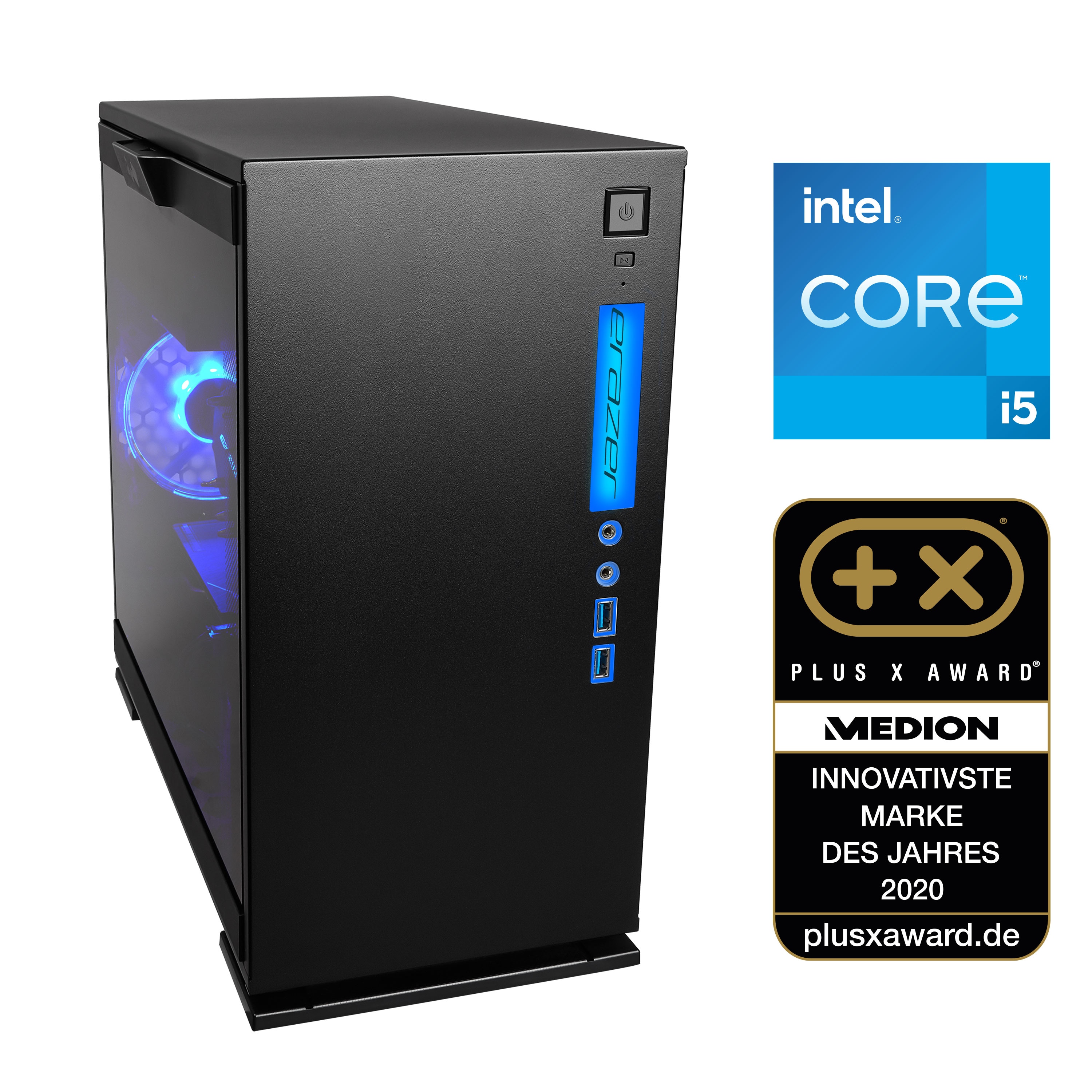 MEDION® ERAZER Engineer X10 High-End Gaming PC, Intel® Core™ i5-13400F, Windows 11 Home, NVIDIA® GeForce RTX™ 4060 Ti, 1 TB SSD, 16 GB RAM