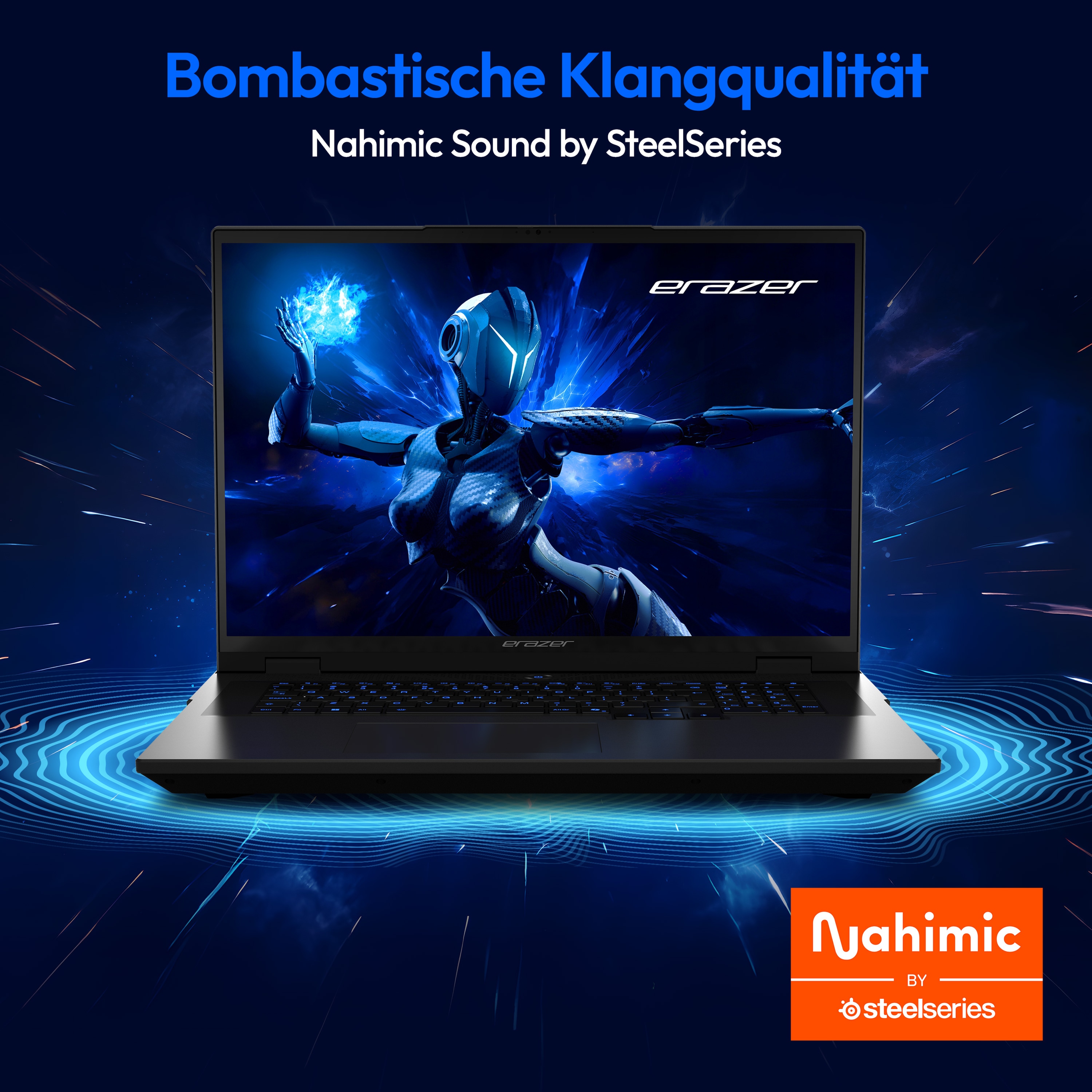 MEDION® ERAZER Beast 18 X1 High-End Gaming Laptop, Intel® Core™ Ultra 9 Prozessor 275HX, Windows 11 Home, 45,7 cm (18”) QHD+ Display 100% sRGB mit 240 Hz, RTX 5090, 4 TB PCIe SSD, 64 GB RAM