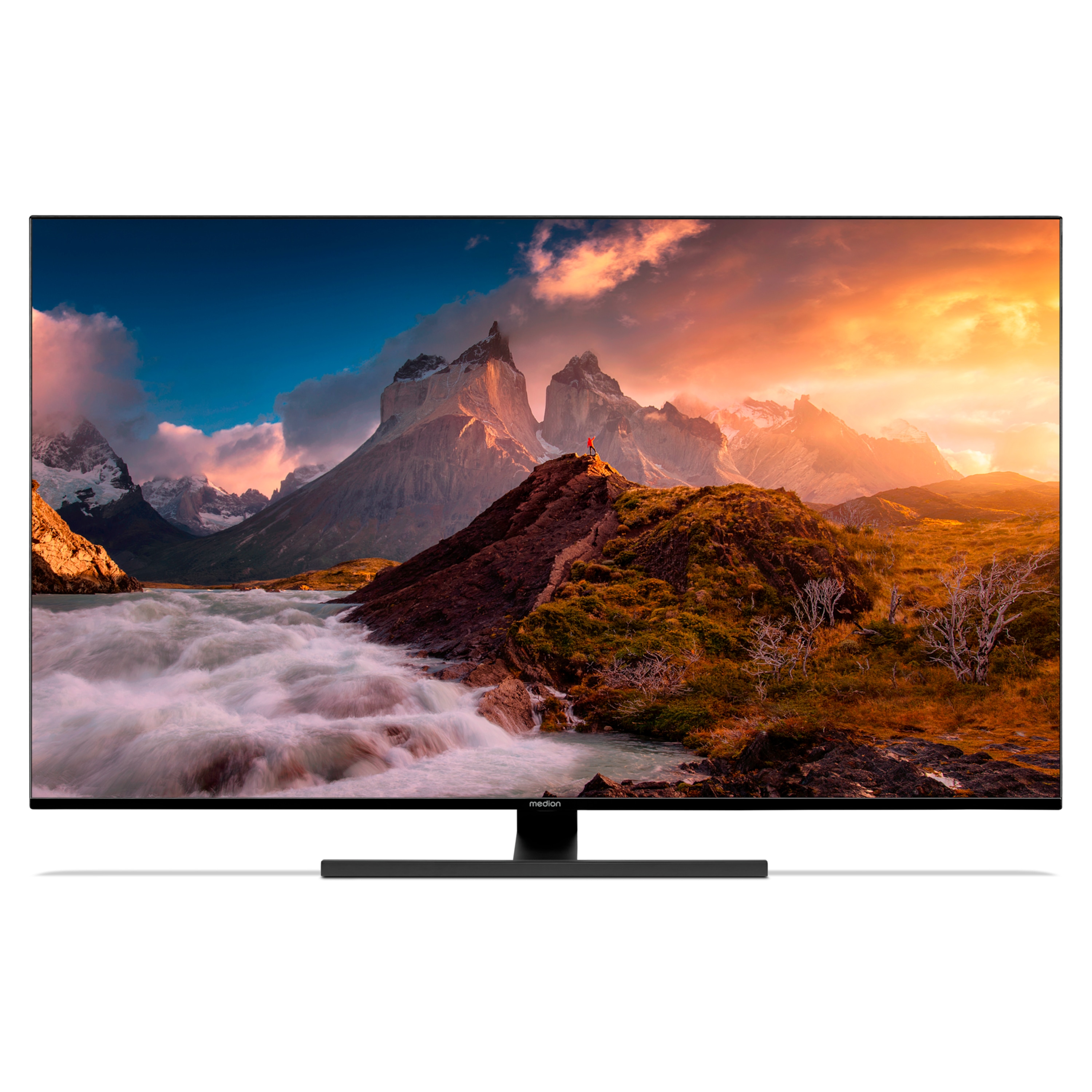 MEDION® LIFE® X16573 (MD 31259) QLED Android TV, 163,9 cm (65'') Ultra HD Smart-TV, HDR, Dolby Vision®, Micro Dimming, MEMC, PVR ready, Netflix, Amazon Prime Video, Bluetooth®, DTS Virtual X, DTS X und Dolby Atmos, HD Triple Tuner, CI+