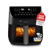 MEDION® LIFE Heißluftfritteuse X20 XL (MD13060), Temperaturfühler, MEDION Life+ App, Touch-Sensor- Bedienfeld, 6,6 L Fassungsvermögen, 10 Automatikprogramme, 5 Fleischprogramme