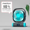 MEDION® LIFE Camping Ventilator E10 TF, 20 W Leistung, 5 Geschwindigkeitsstufen, 110° Oszillation, 10.000 mAh Akku, als Powerbank nutzbar, LED