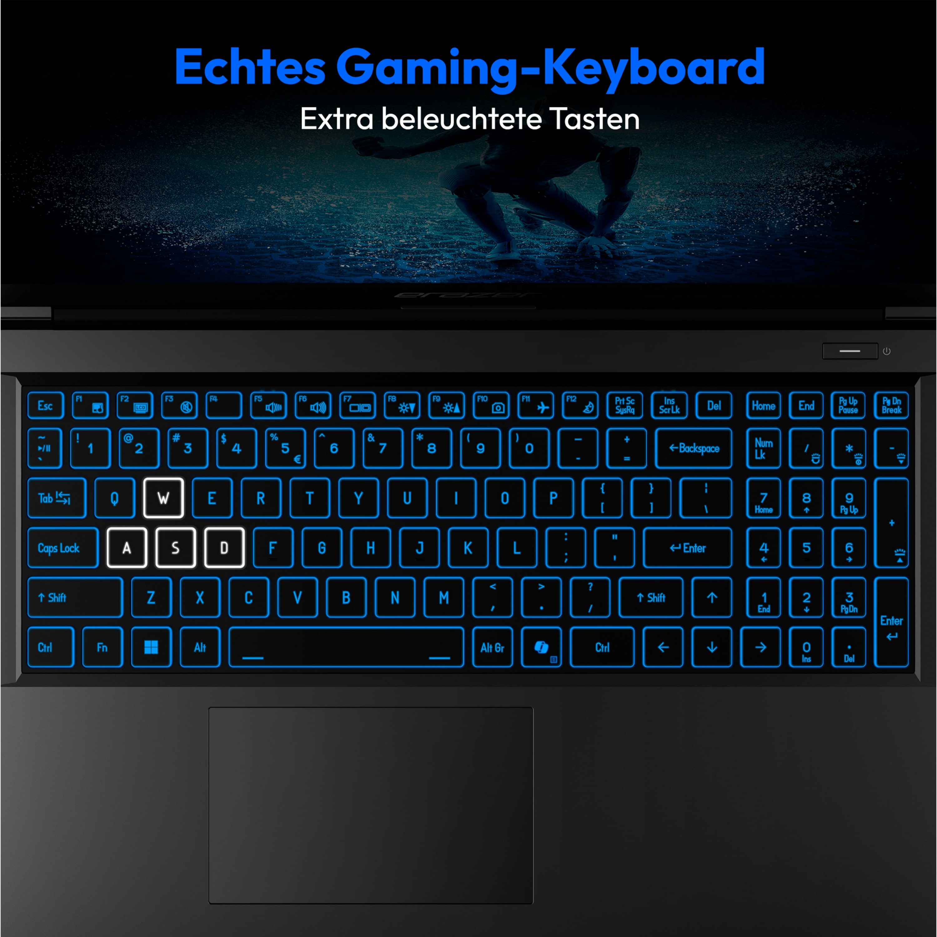 MEDION® ERAZER Deputy P60i Core Gaming Laptop, Intel® Core™ i7-13620H, Windows 11 Home, 39,6 cm (15,6'') FHD Display mit 144 Hz, NVIDIA® GeForce RTX™ 4060, 1 TB SSD, 16 GB RAM