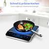 MEDION® LIFE Induktionskochplatte MD 17595, 2000 Watt Induktionsleistung, 8 Automatikprogramme, automatische Topferkennung