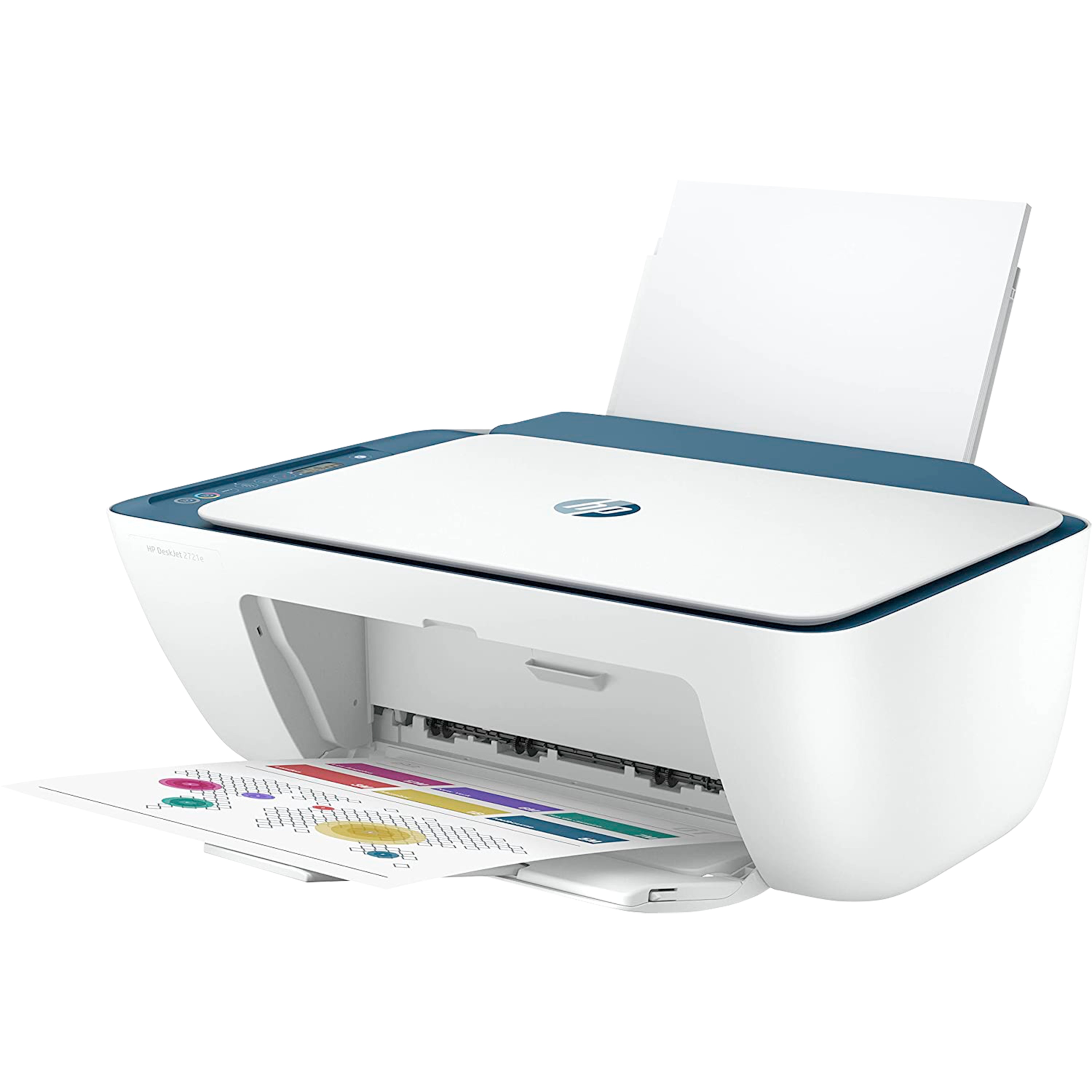 HP DeskJet 2721e All-in-One-Drucker, Drucken, Scannen, Kopieren & mobiler Fax, WiFi, Bluetooth®, Druckgeschwindigkeit 7,5/5,5 Seiten/Min. (schwarz/farbig)