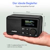 MEDION® LIFE® S66822 Tragbares DAB+ Radio, Farb-TFT Display 3,73 cm (1,47''), DAB+/UKW-Radio (je 40 Senderspeicher), Bluetooth® 5.3, integrierter Akku, extra kompakt, 2 W RMS