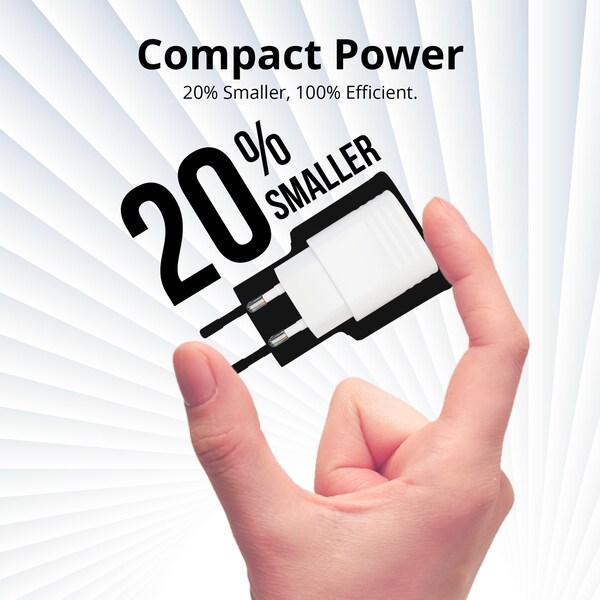 SOLUM Stripe 25W Single USB-C Charger, Weiß