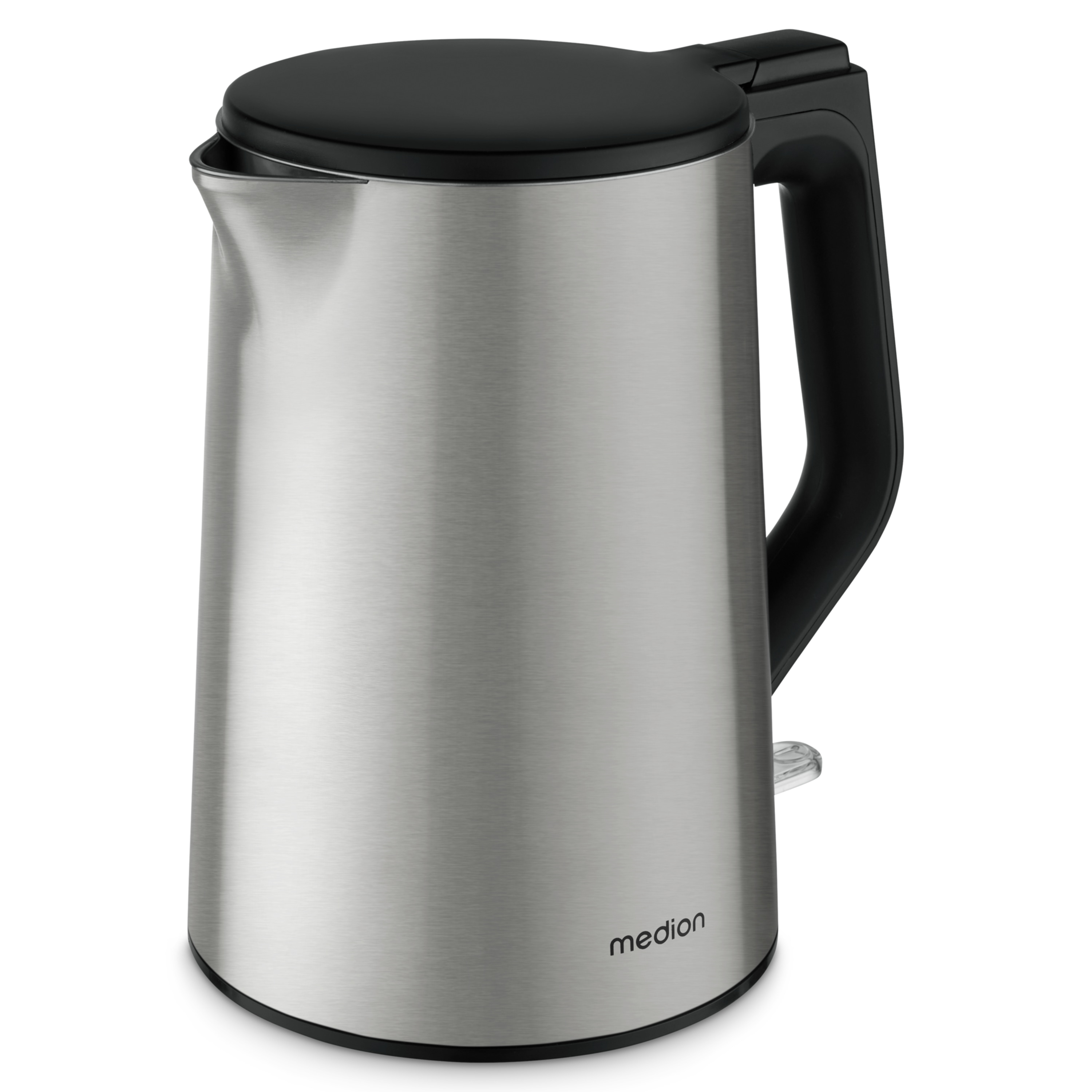 MEDION® LIFE Wasserkocher MD12105,  2.200 Watt Leistung, doppelwandiges gehäuse, 1,5 L Kapazität, Strix Steuerung