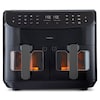 MEDION® LIFE® P20 XXL Twin Doppelzonen-Heißluftfritteuse MD 11760, 100 Rezepte in der Life+ App, 2 separate Garzonen, 9 Automatikprogramme, 8,7 L Gesamt-Nutzinhalt, 2.600 Watt, Temperatur einstellbar bis 200 °C