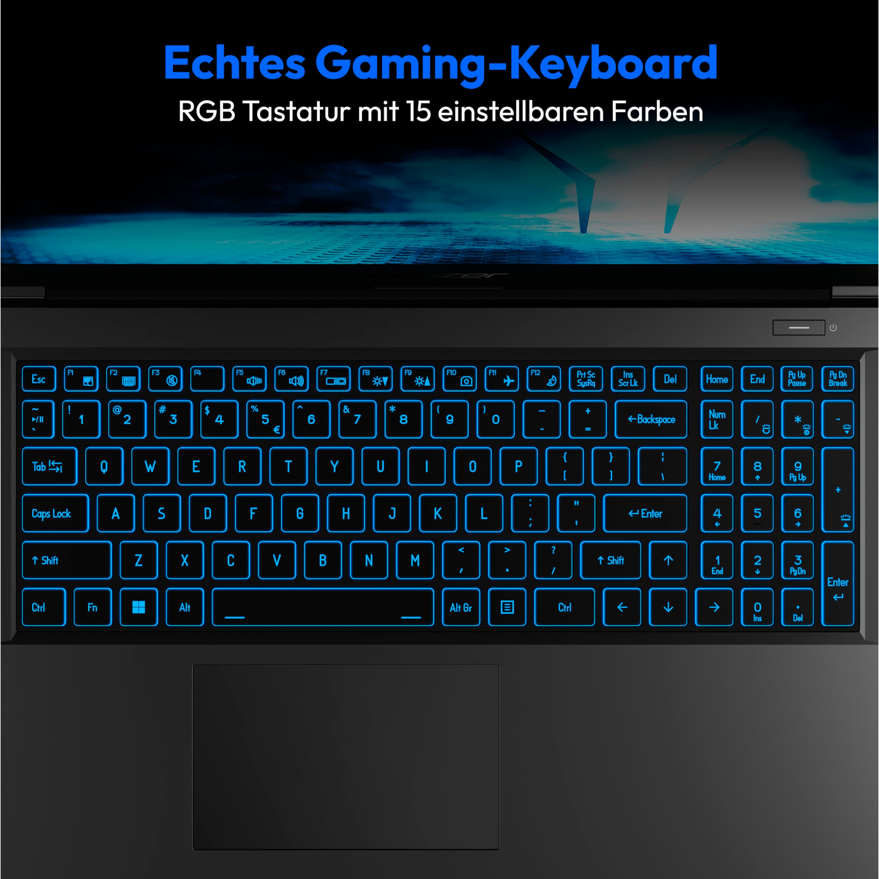 MEDION® ERAZER Crawler E30e Core Gaming Laptop, Intel® Core™ i5-12450H, Ohne OS, 39,6 cm (15,6'') FHD Display, NVIDIA® GeForce RTX™ 2050, 512 GB SSD, 8 GB RAM