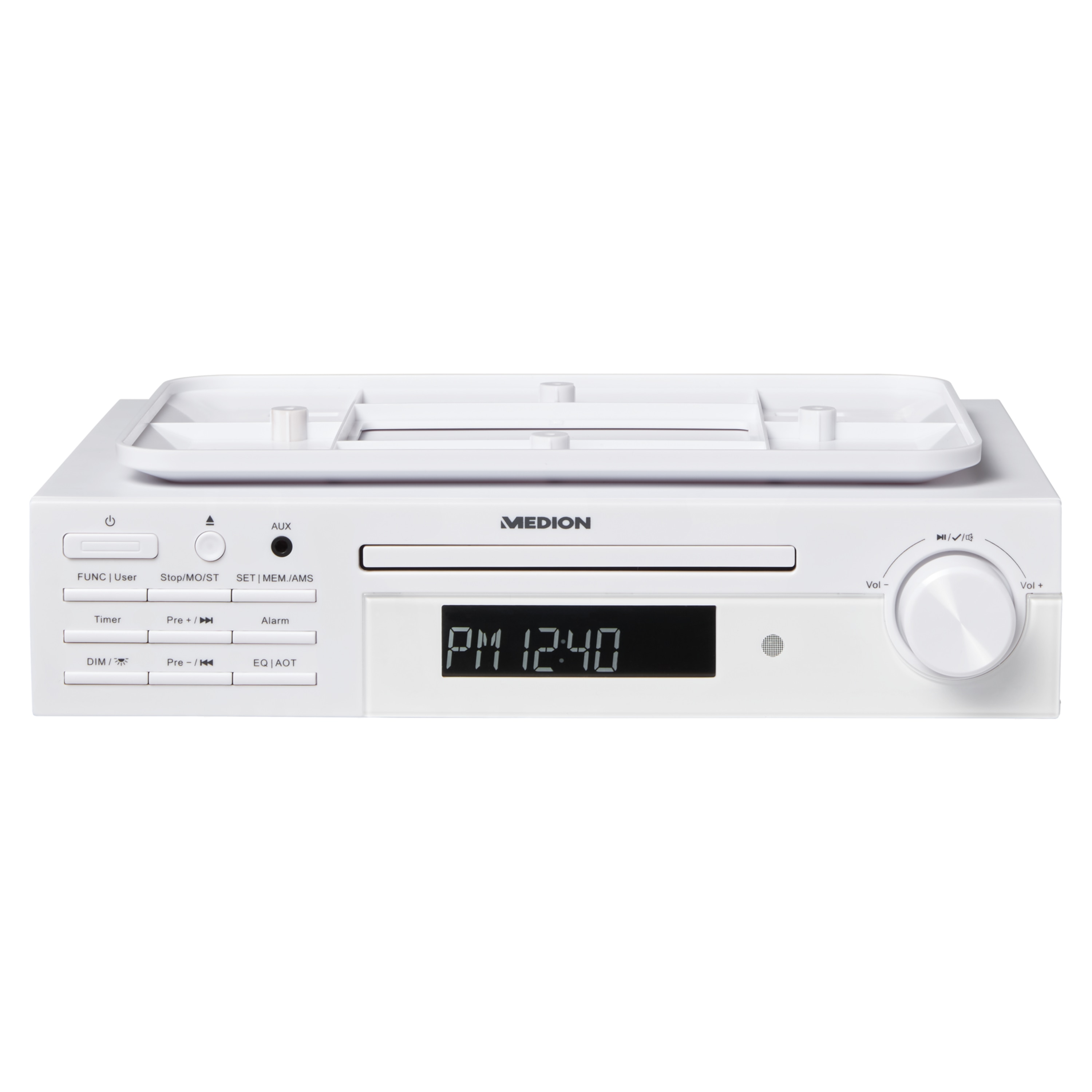 MEDION® LIFE® E66566 Unterbauradio mit Stereo CD-Player, PLL-UKW Radio, AUX, RDS, 64 Senderspeicher
