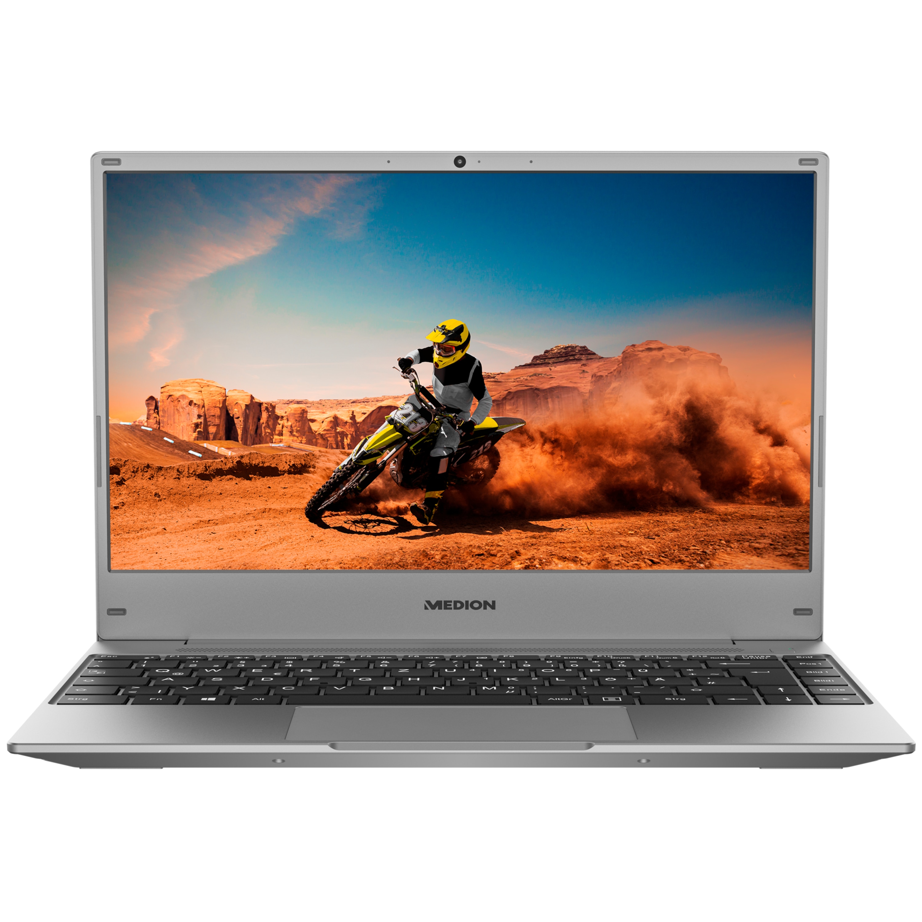 MEDION® E13204 Laptop, Intel® Pentium® Silver N5030, Windows 11 Home (S Modus), 33,7 cm (13,3'') FHD Display, 128 GB SSD, 4 GB RAM