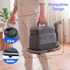 MEDION® X10 UC Polster- und Teppichreiniger (MD100123), 3 Reinigungsmodi, 12 kPa Saugkraft, 1250 ml Frischwassertank, 950 ml Schmutzwassertank, IPX4, mit Tragegriff und Rollen