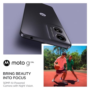 MOTOROLA moto g04s, 64 GB, Concord Black
