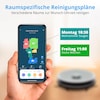 MEDION® Saugroboter mit Absaugstation X21 SW, Wischfunktion, Lasernavigation, 3.000 Pa Saugkraft, No Go & Go Bereiche, präzise Kartenerstellung, mehrere Etagen, App-Steuerung