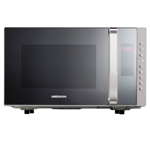 MEDION 3-in-1 Magnetron met Grill MD 17495 | 23 Liter | 800 Watt Magnetronvermogen | 1200 Watt Grillvermogen Kinderslot | 10 Automatische programma's