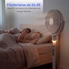 MEDION® LIFE P25 SF Akku-Standventilator (MD 100144), App-Steuerung, 10 Geschwindigkeitsstufen, 24 Watt Leistung, Schwenkfunktion, inkl. Fernbedienung