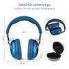 MEDION® Over Ear-Kopfhörer LIFE HX-1 Pro blau, bis zu 190 Stunden Akkulaufzeit, Hybrid Active Noise Cancelling, 7 EQ-Presets + 1 App-Preset, Bluetooth® 6.0 wireless technology, IPX4 Spritzwasserschutz