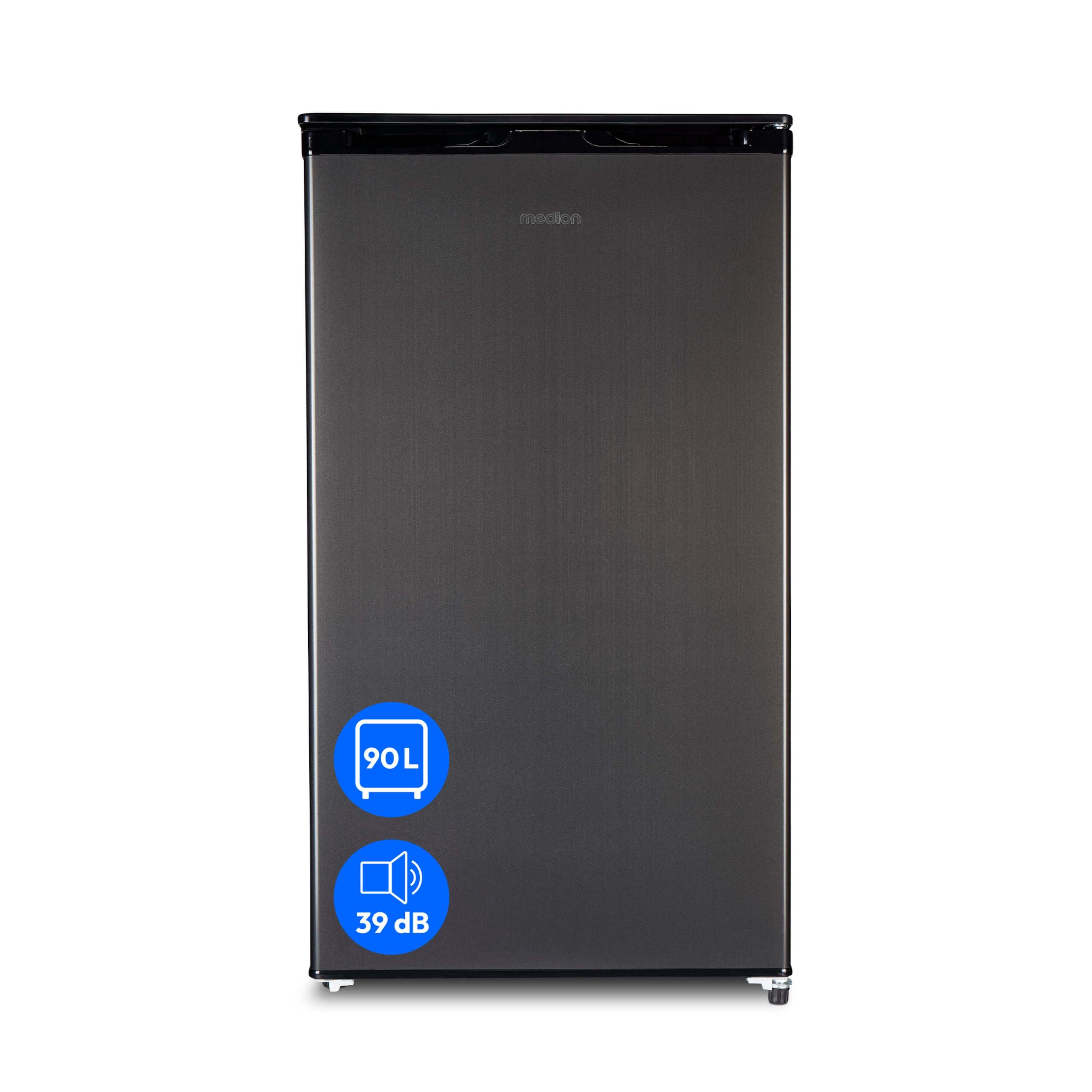 MEDION Kühlschrank mit Eiswürfelfach 90L(80L+10L) 85cm 39dB 85kWh/Jahr schwarz E - Bild 1 von 11